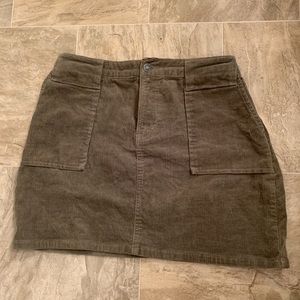 Khaki green skirt